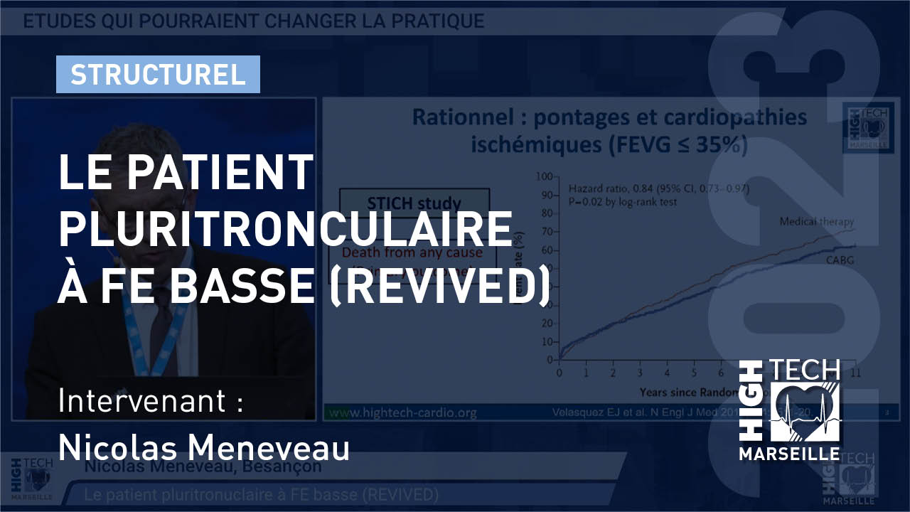 Le patient pluritronculaire à FE basse (REVIVED) – Nicolas Meneveau