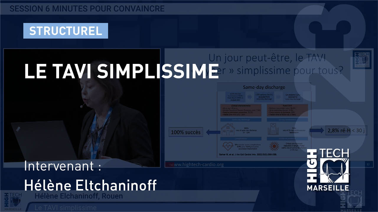 Le TAVI simplissime – Hélène Eltchaninoff